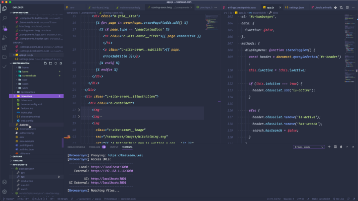 A screenshot about the Visual Studio Code.