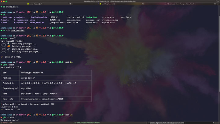 A screenshot about the  iTerm.